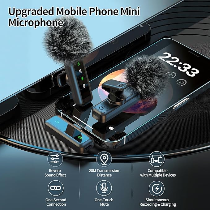yAyusi Magnetic Vlogging Kit for iPhone/Android, 70.9" Auto Face Tracking Tripod for iPhone with Light, Microphone/Remote Control, Content Creator Essentials Starter Kit for TikTok and YouTube - Image 5