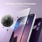 Magnetic for iPhone 17 Pro Case, Compatible with MagSafe, [Full Camera Protection][Screen Protector] Silicone Shockproof Protective Phone Case for iPhone 17 Pro 6.3", Deep Purple - Image 4