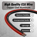 InstallGear 4 Gauge Wire - 50 feet 4 AWG Battery Cable - Copper Clad Aluminum (CCA) Wire for Car Audio, Amplifier Power, 4 Gauge Battery Cables, and Ground Applications - Image 4