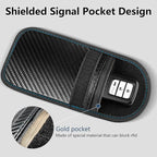 Meliya Faraday Pouch Bag for Car Keys, RFID Signal Blocking Holder, Faraday Key Fob Protector, Anti-Theft Key Fob Case (Blue) - Image 4