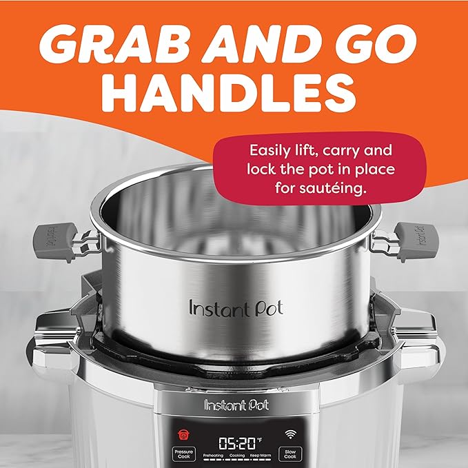 Instant Pot PRO Max Wi-Fi Smart 10-in-1 Pressure Cooker, Steamer, Saute, Warmer, Rice Cooker, Yogurt Maker, Sous Vide, Baker, NutriBoost - Includes App with 2000+ Recipes - 6 Quart - Image 8