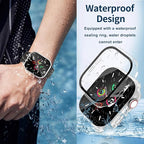 Waterproof Case for Apple Watch Series 10 Series 11 42mm Built-in Tempered Glass Screen Protector,[Slim Guard PC Bumper] [Touch Sensitive] Full Protective Face Cover Compatible iWatch Accessories - Image 4
