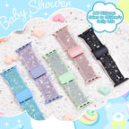 Stretchy Bands Compatible with Kids Apple Watch Band 38mm 40mm 41mm 42mm 44mm 45mm 46mm 49mm, Soft Elastic Glitter Strap for iWatch Series 10 9 8 7 6 5 4 3 SE SE2 SE3 Girls Boys - Image 5