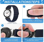 Compatible with 16mm 18mm 19mm 20mm 22mm 24mm Watch Bands Quick Release Replacement Wristband,Adjustable Stretchy Nylon Solo Loop Straps Fabric Braided Sport Elastic Bands for Men Women - Image 3