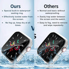 Waterproof Case for Apple Watch Series 9 Series 7 8 41mm, Built-in Screen Protector with Tempered Glass [Touch Sensitive] Cover for iWatch S9/S8/S7 Accessories 41mm, Clear - Image 5
