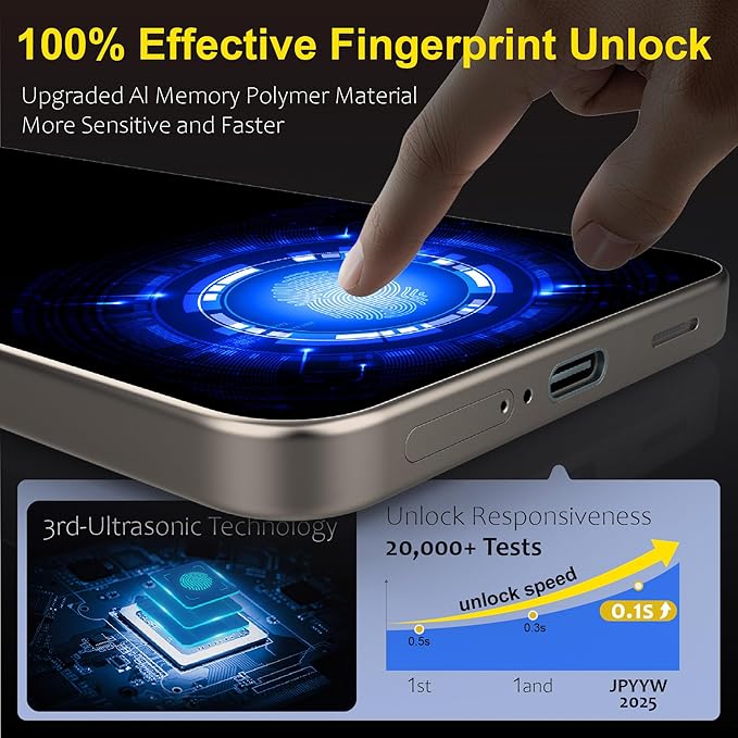 3 Pack Galaxy S25 Plus [6.7 Inches] Screen Protector Tempered Glass, 9H Glass, Fast Alignment Tool, Case Friendly, Scratch Resistant, Bubble Free - Image 3