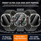 Suoman 4-Pack for Samsung Galaxy Watch 6 Classic 47mm Privacy Screen Protector, [Anti-peeping] 9H Hardness Ultra-thin Tempered Glass Screen Protective Film - Image 7