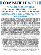 5303918493 Refrigerator Ice Maker Compatible with Frigidaire Electrolux Kenmore Crosley Replaces 241798219 1794546 AP4587866 PS3409466 EAP3409466 - Image 5