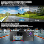 3 Channel Dash Cam Front and Rear Inside,1080P HD Dash Camera Car DVR Video Recorder W/ 64GB Card 170° Wide Angle,Super Night Vision,APP Control Loop Recording,Motion Detection,24H Parking Mode - Image 4