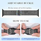 LETOID Stretchy Bands Designed for Apple Watch Band 38mm 40mm 41mm 42mm 44mm 45mm 46mm 49mm Women, Soft Nylon Elastic Strap Solo Loop Wristband for iWatch Series 11 10 9 8 7 6 5 4 3 2 1 SE Ultra - Image 7