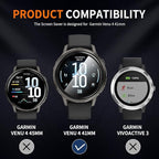 Suoman for Garmin Venu 4 41mm Screen Protector, [Anti Scratch] Charger Port + Ultra-thin High Definition Soft Garmin Venu 4 Smartwatch Protective Film - Image 2