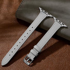 Charlam Slim Leather Band Compatible with Apple Watch Bands for Women 40mm 38mm 41mm 42mm 44mm 45mm 46mm, Top Grain Genuine Leather Strap Thin Wristband for iWatch Series 11 10 SE 9 8 7 6 5 4 3 2 1 - Image 5