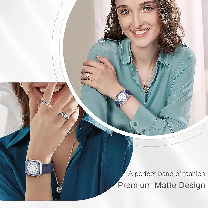 Light House Apple Watch Bands-Fashion Lightweight Resin iWatch Bands for Women Men 38mm/40mm/41mm/42mm(Series 11 10), 49mm/46mm/45mm/44mm/42mm(S 3 2 1), Compatible with Apple Watch Series 11 SE 10 9 8 7 6 5 4 3 Ultra - Image 2