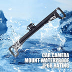 1 PC Car Rear View Camera License Plate Bracket, Universal Reverse Camera Metal Bracket, Dash Cam Rearrview Camera License Plate Bracket, Back Up Camera Accessories (Black) - Image 6