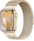 Original Metal Milanese Loop Compatible with Apple Watch Band 38mm 40mm 41mm 42mm 44mm 45mm 49mm for Women Men, Magnetic Stainless Steel for iWatch Se Ultra Series 11 10 9 8 7 6 5 4 3 2 1 by WANLISSWatchBands