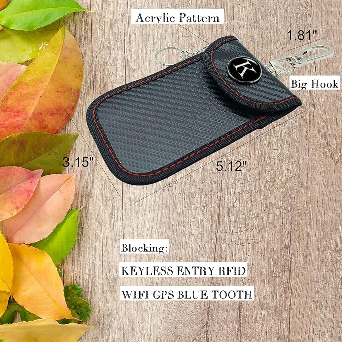 Faraday Bags, Car RFID Blocking Holder Pouch Key Fob Protector Cage, Signal Block Anti-Theft Fob Case - Image 2