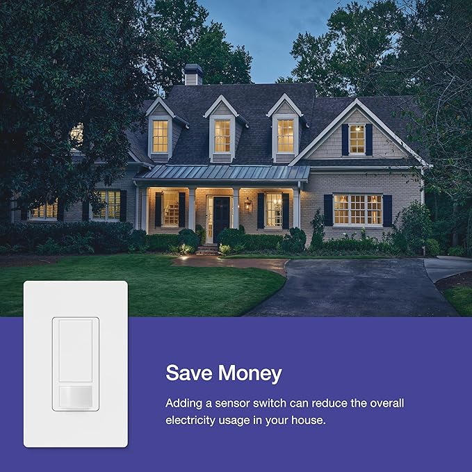 Lutron Maestro Motion Sensor Light Switch Indoor for Bathroom, Garage, Laundry Room, Any Bulbs, Occupancy Vacancy Sensor, Single-Pole, MS-OPS2-BR, Brown - Image 10