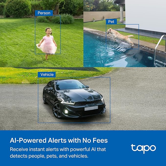 Tapo MagCam 2K+ Outdoor Wireless Security Camera - Battery Power with Solar Charging, Magnetic Mount, Person/Vehicle Detection, Subscription-Free Local Storage or Optional Cloud, Works with Alexa - Image 6