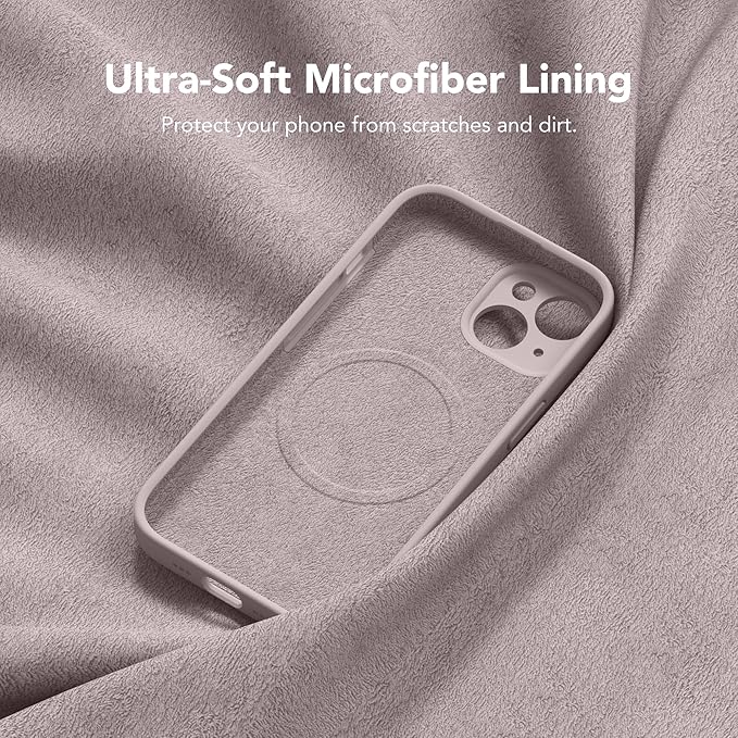 Magnetic for iPhone 14 Case, Compatible with MagSafe, [Full Camera Protection][Screen Protector] Silicone Shockproof Protective Phone Case for iPhone 14 6.1 inch, Hazel - Image 8