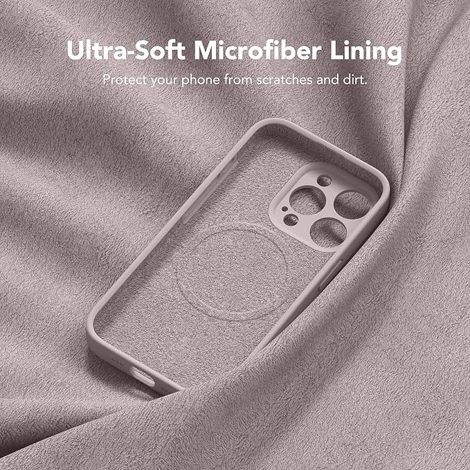 Magnetic for iPhone 15 Pro Case, Compatible with MagSafe, [Full Camera Protection][Screen Protector] Silicone Shockproof Protective Phone Case for iPhone 15 Pro 6.1", Hazel - Image 7