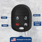 Key Fob Keyless Entry Remote Cover Protector for Ford Explorer, F150 F250 F350 Lincoln Mark LT Navigator CWTWB1U793 - Image 6