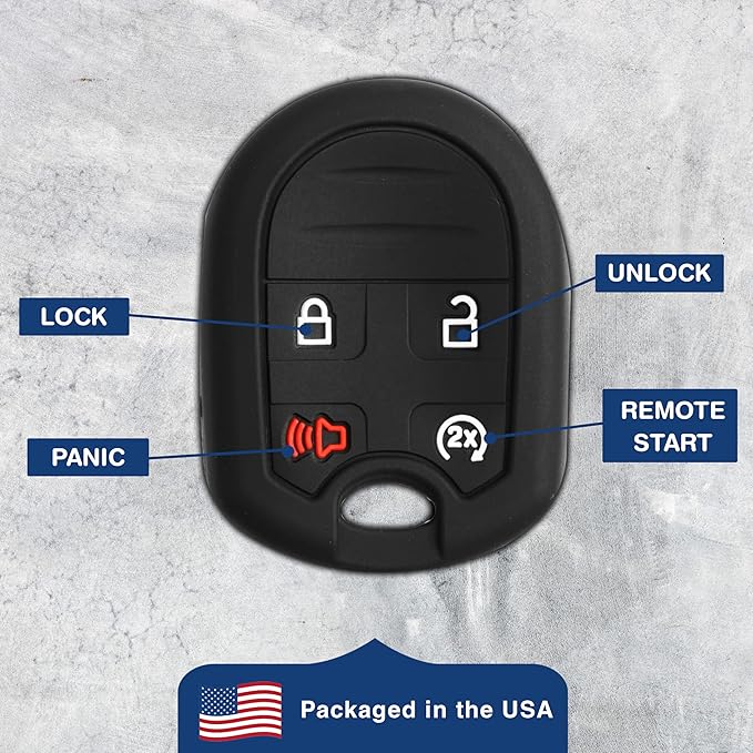 Key Fob Keyless Entry Remote Cover Protector for Ford Explorer, F150 F250 F350 Lincoln Mark LT Navigator CWTWB1U793 - Image 6