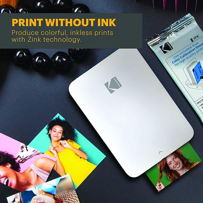 Kodak Step Instant Smartphone Photo Printer - 75 Sheets Bundle - Portable Mini Color Wireless Mobile Printer - Zink 2x3” Sticky-Back Photos - Bluetooth Compatible with Smart Devices - Fun App -Blue - Image 5