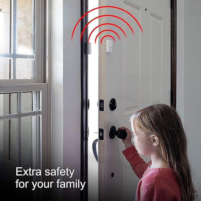 UltraPro Personal Security Window and Door Alarm, 2 Pack, DIY Protection, Burglar Alert, Wireless Chime/Alarm, Easy Installation, Home Security, Ideal for Home, Garage, Apartment, White, 45115 - Image 6