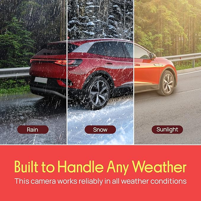 PYLE PLCM11 Rearview Back-Up Camera - Parking Reverse Cam with Distance Scale Line Display, Night Vision, Waterproof - Image 3