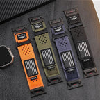 Rugged Nylon Band for Apple Watch Ultra 3/2/1 Series 11 10 9 8 7 6 5 4 SE/3/2/1 for Men,Breathable Stars-Stripes Flag Wristband Workout Athletic Strap for iWatch Ultra Bands 49mm 46mm 45mm 44mm 42mm - Image 4
