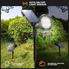Solar Spot Lights Outdoor, 21 LEDs Solar Outdoor Lights Auto On/Off with 3 Modes, IP67 Waterproof Yard Spotlight Landscape Lighting Garden Wall Lights, 2-in-1 Solar Powered Lights, 2Pack - Image 8