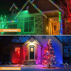 RGB Halloween Solar Spot Lights Outdoor, 36 LEDs Solar Lights Outdoor Color Changing Spot Lights for Halloween Christmas Decorations Outdoor-2 Pack (Multicolor) - Image 4
